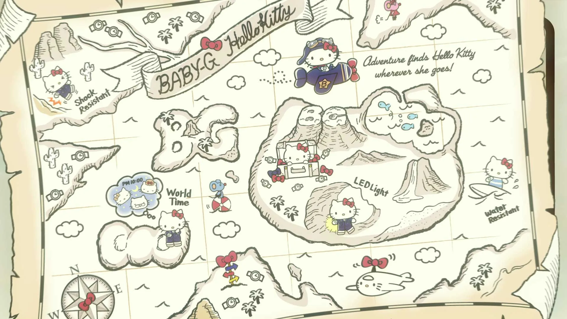 BABY-G×HELLO KITTY