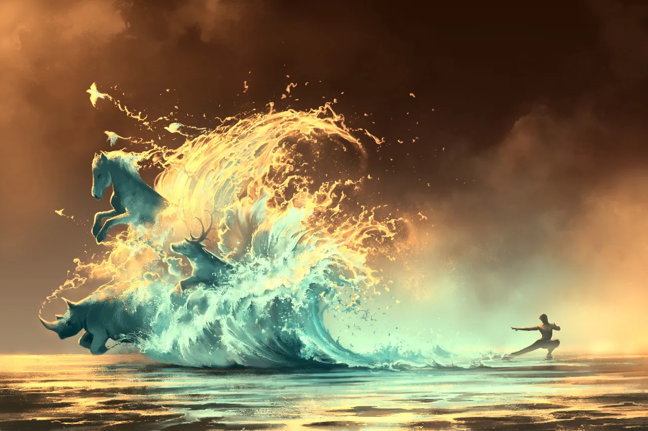 Mana tide - Extended Reality Artwork -, 3D