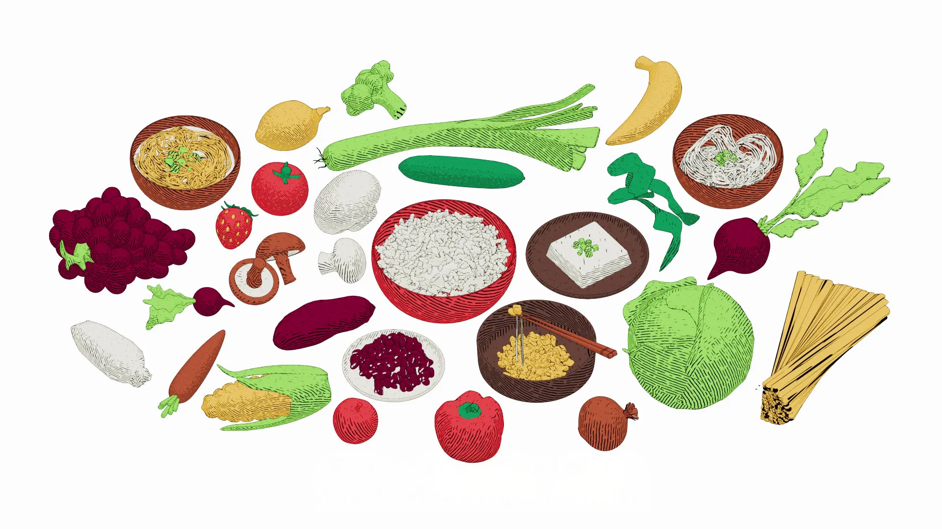 What is Vegan Food all about? ヴィーガン料理とは？, 3D