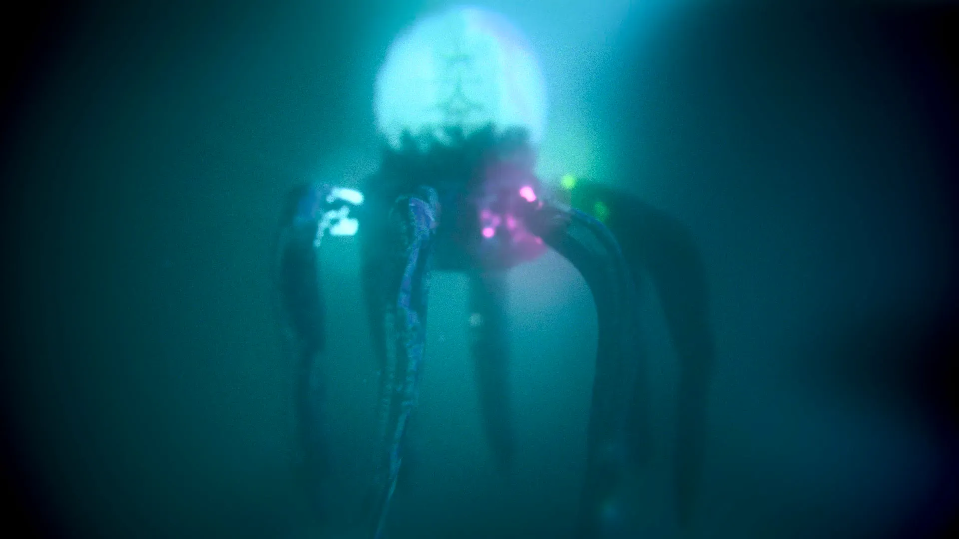 Octopus Hikari; bioluminescent tentacle detail, Substance Painter texture study