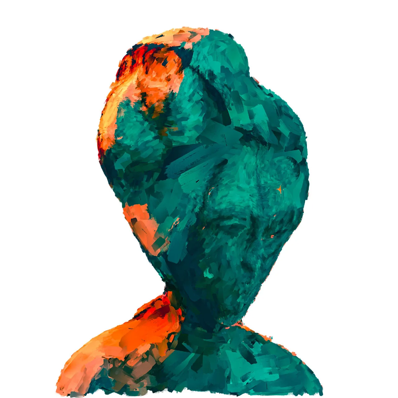 The wooden ghost at Kappabashi — 3D scan, image 3 of 3