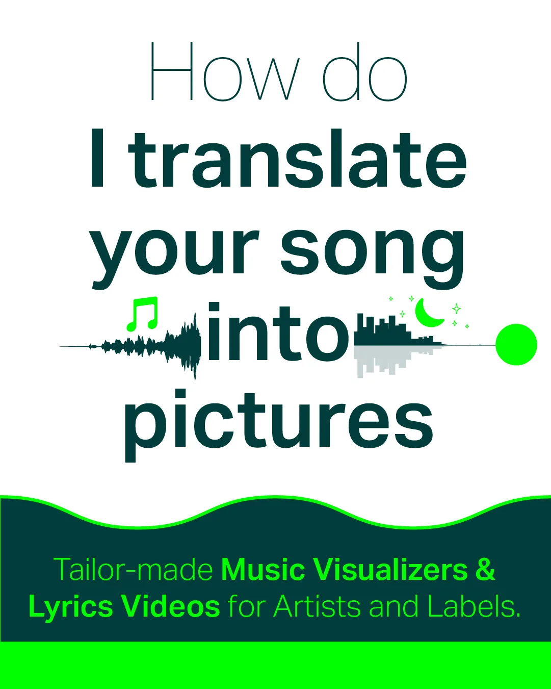 Music visualizer workflow step 1