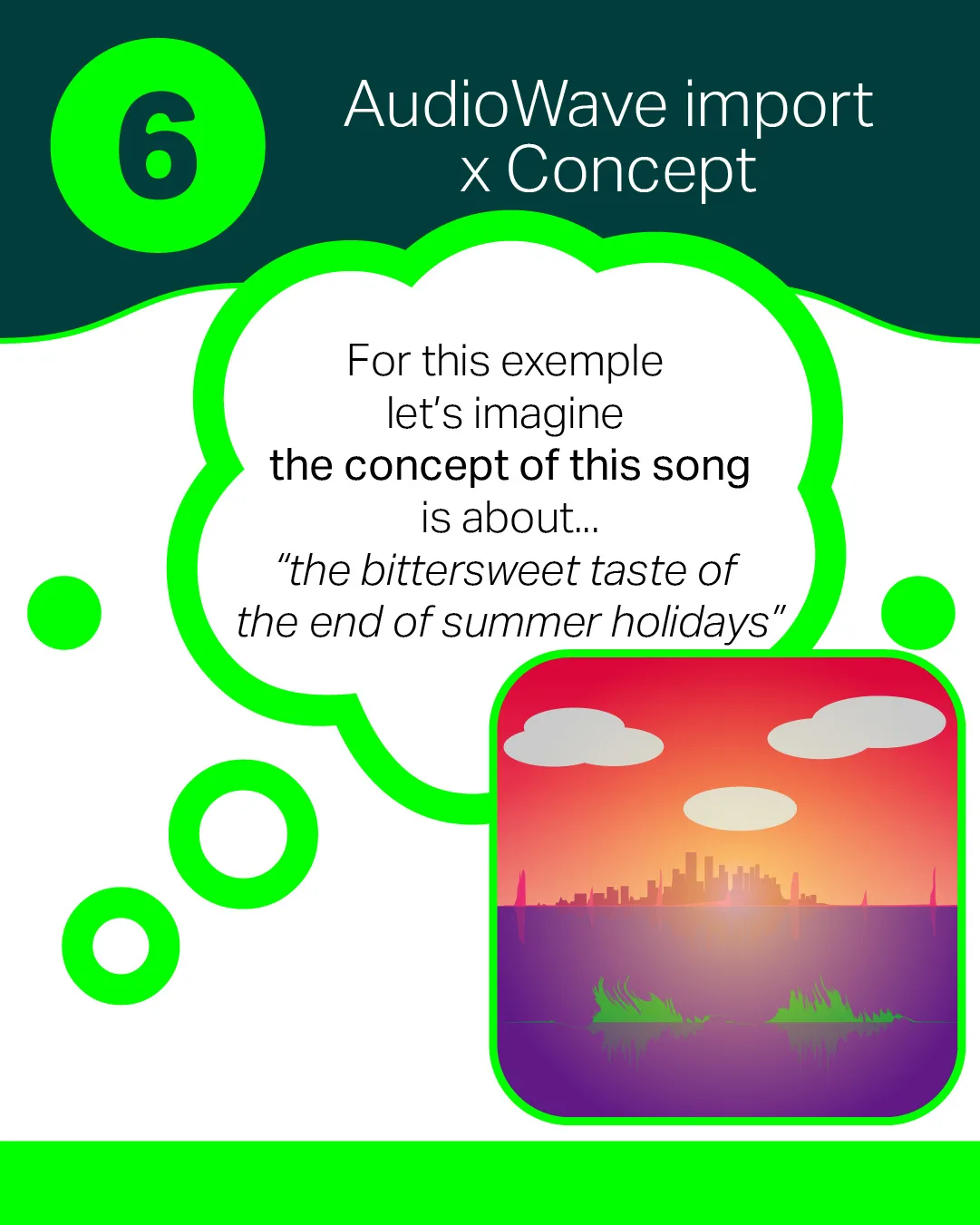 Music visualizer workflow step 8