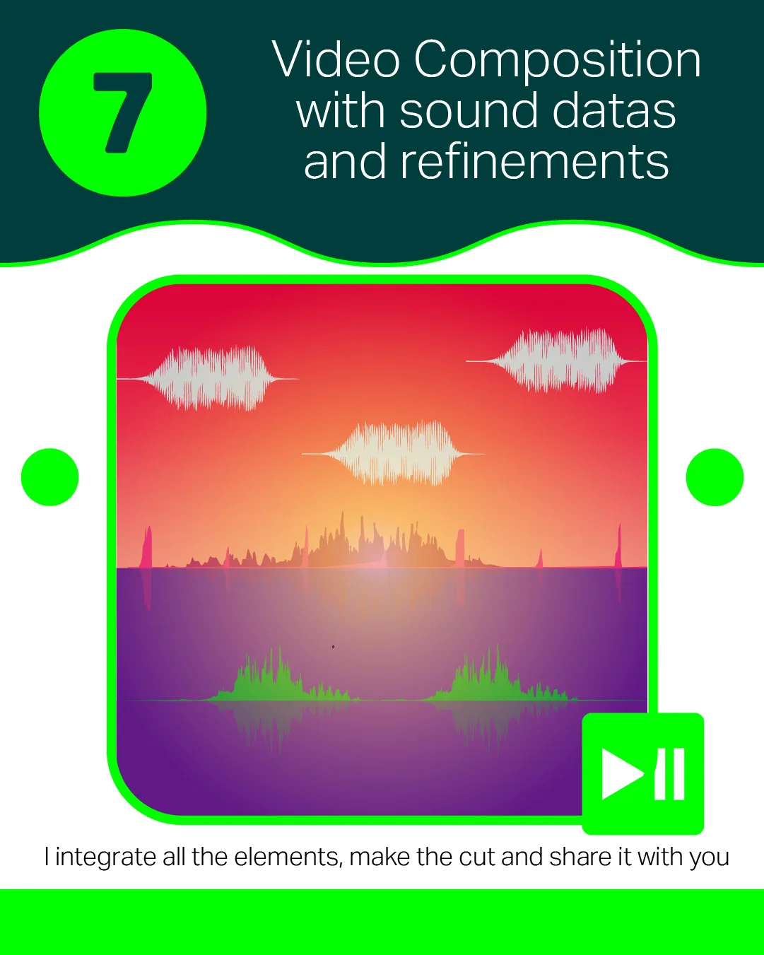 Music visualizer workflow step 10