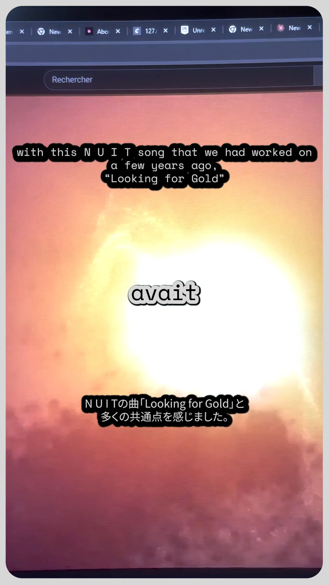 The Blender node setup for the reactive desert: a glowing sun over a soft sand figure, driven by a noise texture