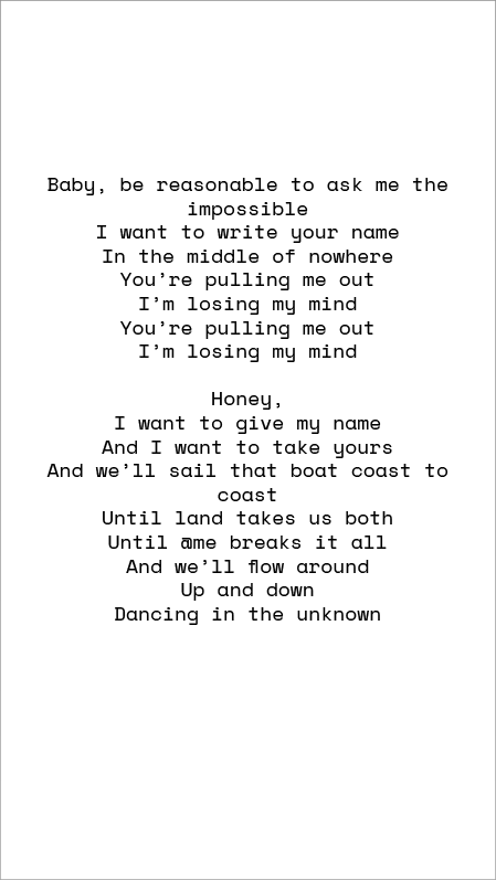 Dancing In Wonderland — lyrics