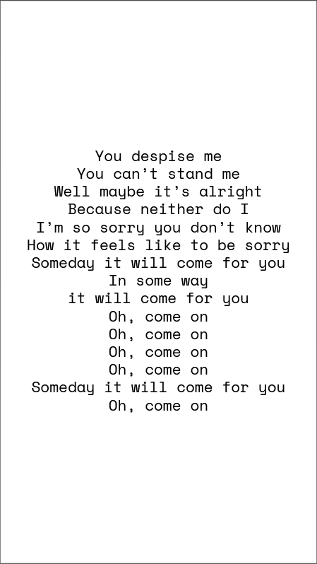 Old Friend — lyrics