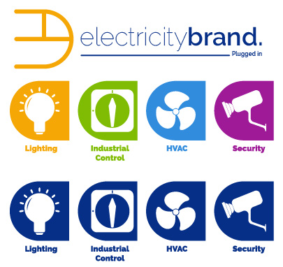 graphicdesign picto electricity brand