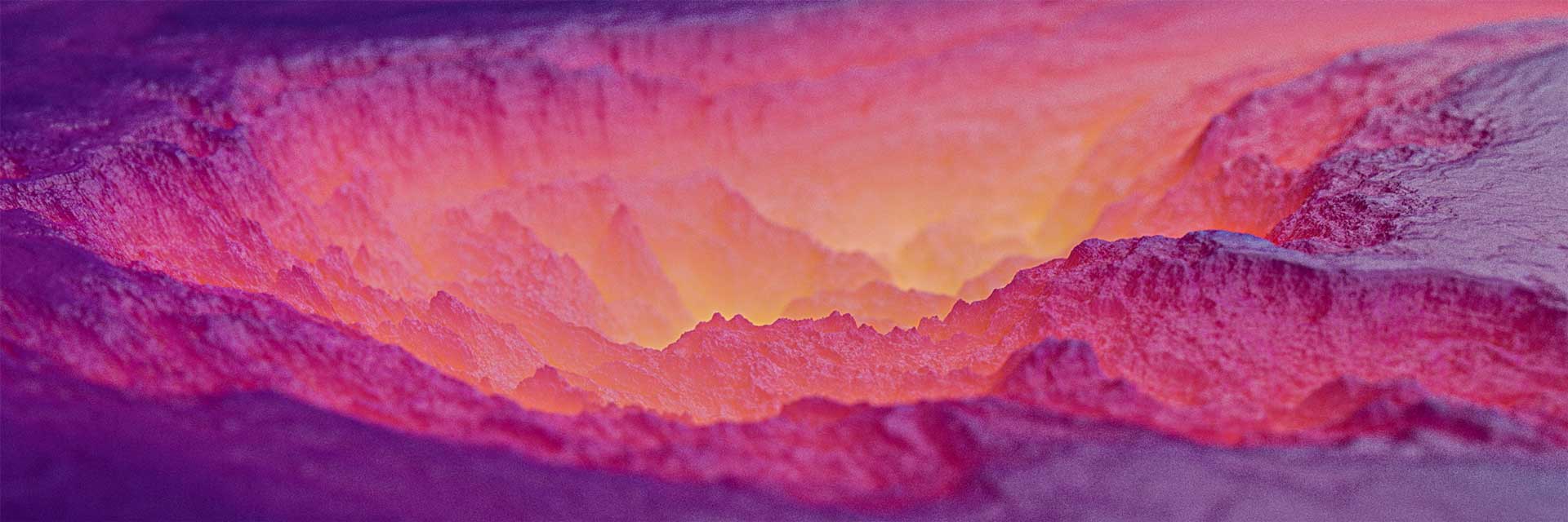 3d blender procedural landscape lava pink